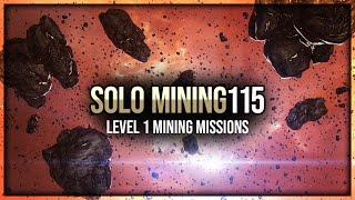 Eve Online - Level 1 Mining Missions - Solo Mining - Episode 115