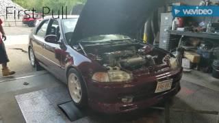 K24 EG Civic on the dyno.
