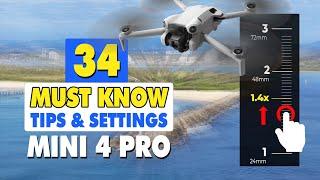 34 Must Know DJI Mini 4 Pro Tips & Tricks | DJI Fly App Settings & Guide