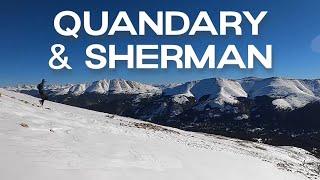 Quandary + Sherman // Winter Ascents in the Mosquito Range