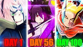 Spending 100 Days As Prime TEAM 7 In Shindo Life...(Roblox)