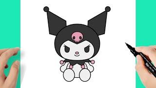 Como desenhar a Kuromi - Sanrio