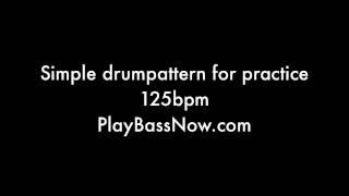 125 bpm Drum machine loop pattern