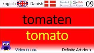 13 Definite Articles 3 Dansk - Engelsk Ord / Danish - English Words lære engelsk