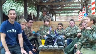 Birthday party at the Yorkshire Paintball Centre