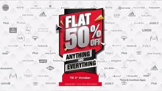 Brand Factory's FLAT 50% off Sale on ANYTHING & EVERYTHING | 27th Sept to 3rd Oct