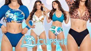 CUPSHE Swimwear & Bikini Review Try on Haul - Cupshe swimsuit haul 2022