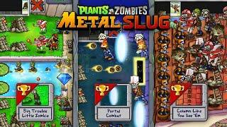 PVZ: Metal Slug - Mini-games: Little Zombie, Portal Combat, Column Like You See 'Em (PC HD Gameplay)