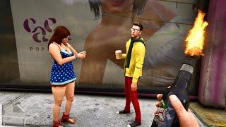 GTA 5 - Fire Bottle vs NPC's Ragdolls | Euphoria Physics Ragdolls 2025