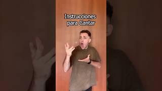 Instrucciones Para Cantar  gastiobeide #youtubeshorts #shorts