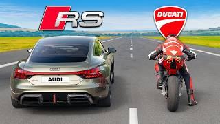 Quickest AUDI RS vs Quickest DUCATI: DRAG RACE