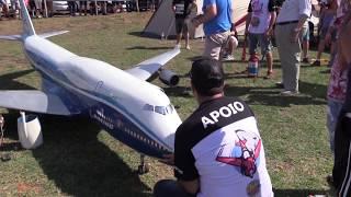 Giant RC 747 Crash