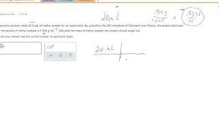 ALEKS - Simple Density Problem