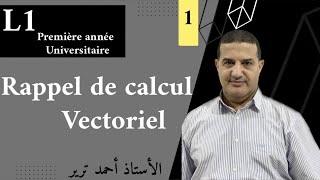 Physique 1 : Rappels Vectoriels | L1 première univ