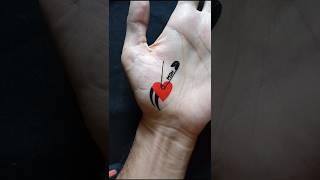 Pin tattoo with tribal heart ️ #shorts #ytshorts #art #tattoo #viralvideo
