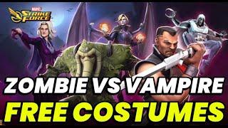 ZOMBIES VS VAMPIRES SHOWDOWN! FREE COSTUMES EVENT & OMEGA SENTINEL SHARDS!  MARVEL Strike Force