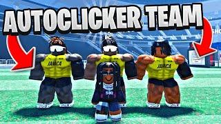 WE USED AUTO CLICKERS TO WIN RACES IN ROBLOX TRACK AND FIELD INFINITE