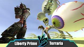 Liberty Prime Vs Terraria | Garry's Mod NPC Battles