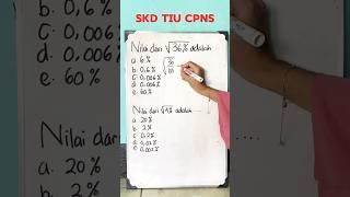 Soal SKD TIU CPNS | MTK Dasar Akar Kuadrat #mtk #cpns #shorts #matematika