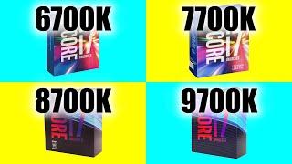 i7 6700K vs i7 7700K vs i7 8700K vs i7 9700K | Tested in 7 Games at 5GHz