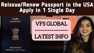 Renewal/Re-issuance of Indian Passport in USA | VFS GLOBAL | Latest Information
