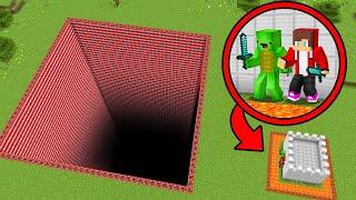 The BIGGEST TNT PIT vs MAIZEN SECURITY HOUSE in Minecraft