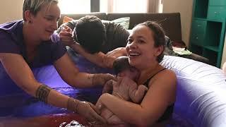 Born at home in water. Homebirth Film