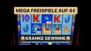 Über 2500€ JACKPOTS Fishin Frenzy auf 4 EURO Spielhalle Casino Spielothek Merkur Magie Automaten