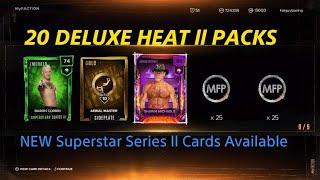 WWE2K24 - NEW HEAT ll : 20 DELUXE BOX PACK OPENING | MyFaction