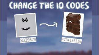 How To Change ID CODES On Any Featured Items (Roblox)