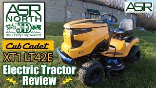 Cub Cadet XT1 LT42E Electric Tractor Review  -  It's pretty Awesome!