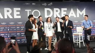 Sergey Lazarev sings "Scream" on press conference