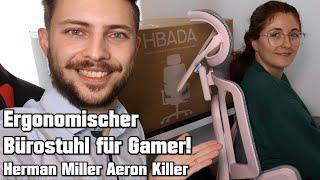 Ergonomischer Bürostuhl für Gamer!  Hbada E3 Rosa Gaming Stuhl! Herman Miller Aeron Killer! Review