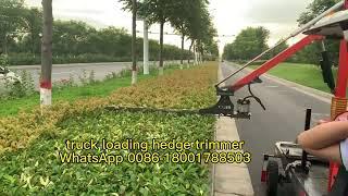 Truck Loaded Automatic Hedge Trimmer Machine For Road Plant#gardening #gardentools