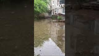 У Каховці вода потроху спадає