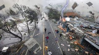 Mass evacuation in Philippines! Super typhoon Krathon with 215 km/h destroys cities