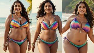 Confident & Gorgeous Indian Plus-Size Women Rocking Bikinis in Stunning Colors