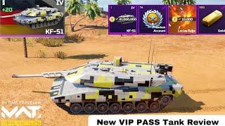 MWT Tank Battles KF-51 - December Battle Pass New Tank Review | mwt tank battles gameplay