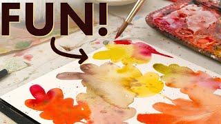 Simple Watercolor Fall Leaf Painting Tutorial!