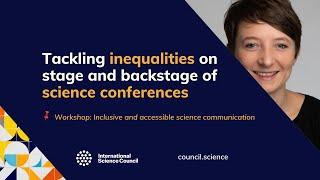 Tackling inequalities on stage and backstage of science conferences (Susanne Koch)