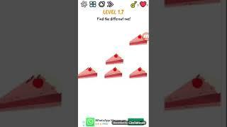 Brain quaiz level 1.7 find the different one walkthrough