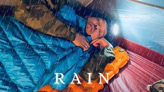 Solo Camping in the Rain - ASMR