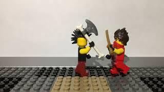 Анимация бой Lego Ninjago