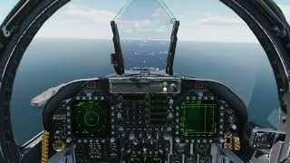 DCS World - F/A-18c - Carrier landing - CASE I practise