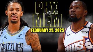 Phoenix Suns vs Memphis Grizzlies Full Game Highlights - February 25, 2025 | NBA Regular Season