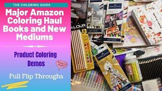 Adult Coloring Supplies and Books Haul |New Pencils and Markers | Etsy and Summer Books