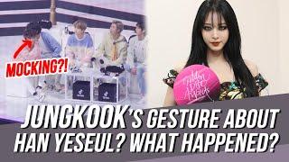 A Full Clip of BTS Jungkook's Controversial Gesture about Han Yeseul's Nose Ring