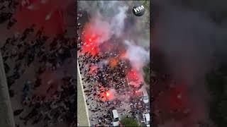 football hooligans Marseille vs Frankfurt