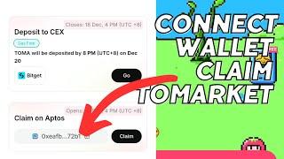 Tomarket Wallet Connection To Bitget Wallet Lite Claim Token To Aptos BlockChain