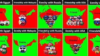 What Countries Want? Friendship or Enmity [Countryballs]